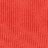 Polyester Cotton Rib Knit Fabric, 145 gsm, 115 cm — Red — texture