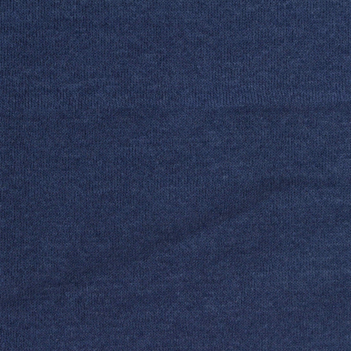 Brushed Polyester Cotton French Terry Fabric, 240 gsm, 175 cm — Navy