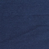 Brushed Polyester Cotton French Terry Fabric, 240 gsm, 175 cm — Navy