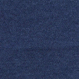 Brushed Polyester Cotton French Terry Fabric, 240 gsm, 175 cm — Navy — texture