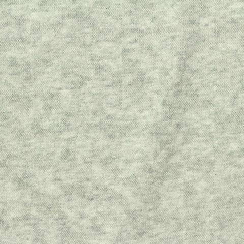 Light Grey Marl Rib Knit, Cotton, 200 gsm