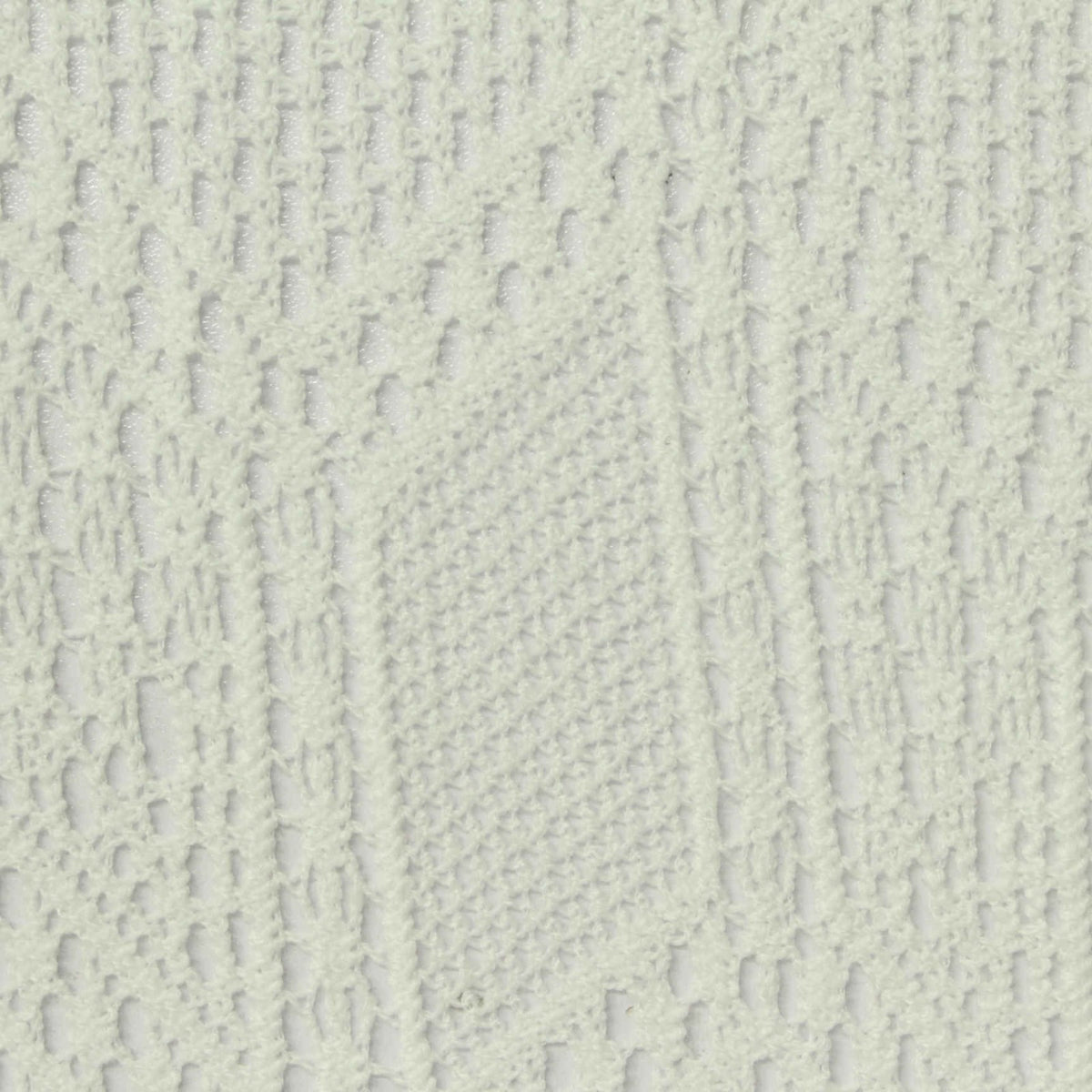 White Openwork Lace, Poly-Cotton