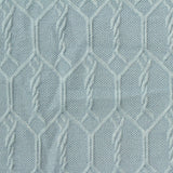 Light Blue Honeycomb Jacquard, Polyester