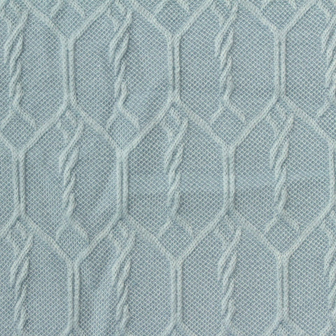 Light Blue Honeycomb Jacquard, Polyester