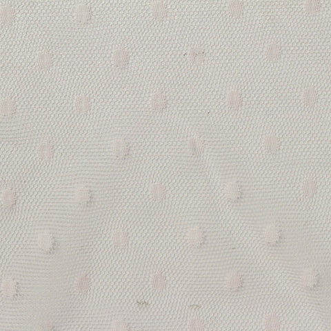 Cream Tone-on-Tone Dot Mesh, Polyester, 37 gsm