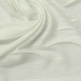 Slub 100% Polyester Jersey Knit Fabric, 140 gsm, 190 cm — White