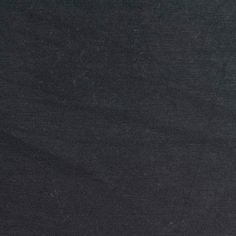 100% Bamboo Jersey Knit Fabric, 225 gsm, 180 cm — Black
