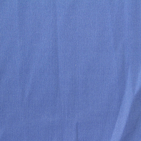 Brushed Polyester Stretch Interlock Knit Fabric, 242 gsm — Blue