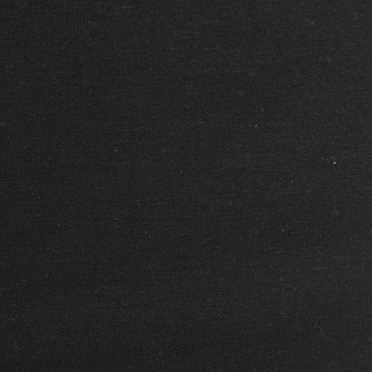 Brushed Polyester Viscose Stretch French Terry Fabric, 235 gsm — Black