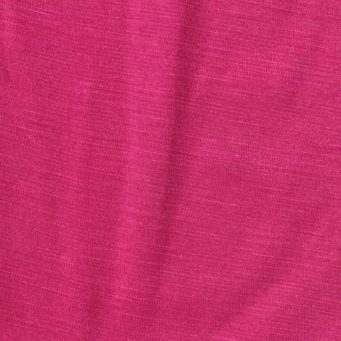 Slub Polyester Viscose Stretch Jersey Knit Fabric, 171 gsm — Pink