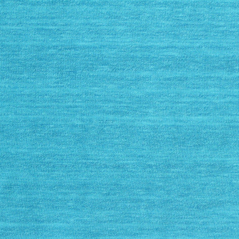 Heather Blue Marl Jersey Knit, Cotton-Poly