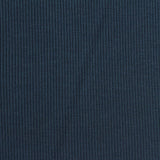 Polyester Modal Stretch Rib Knit Fabric, 380 gsm — Navy