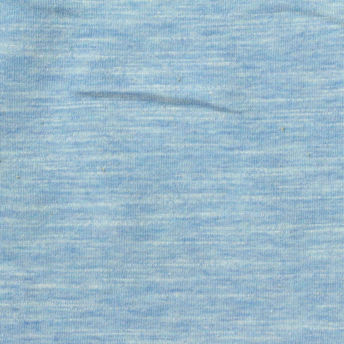 Light Blue Marl Jersey Knit, Cotton-Poly, 164 gsm