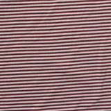 Maroon Stripe Jersey Knit, Polyester