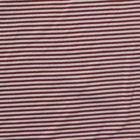 Maroon Stripe Jersey Knit, Polyester