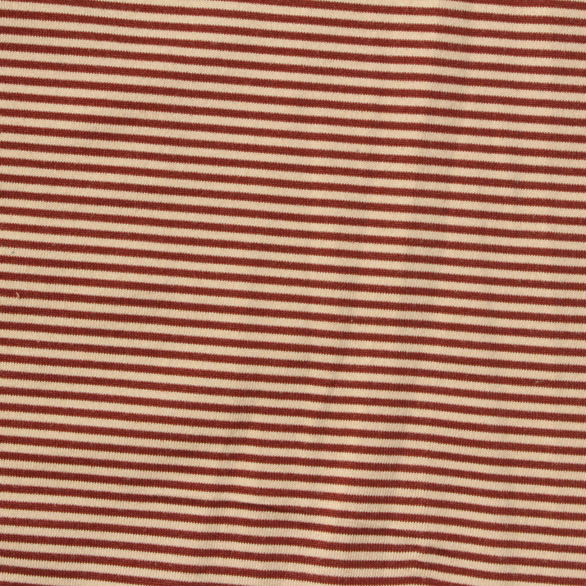 Red Horizontal-Stripe Jersey Knit, Polyester, 135 gsm