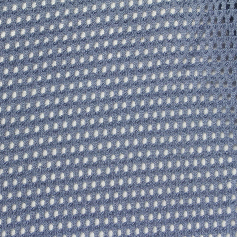Jacquard Polyester Viscose Stretch Knit Fabric, 143 gsm — Blue