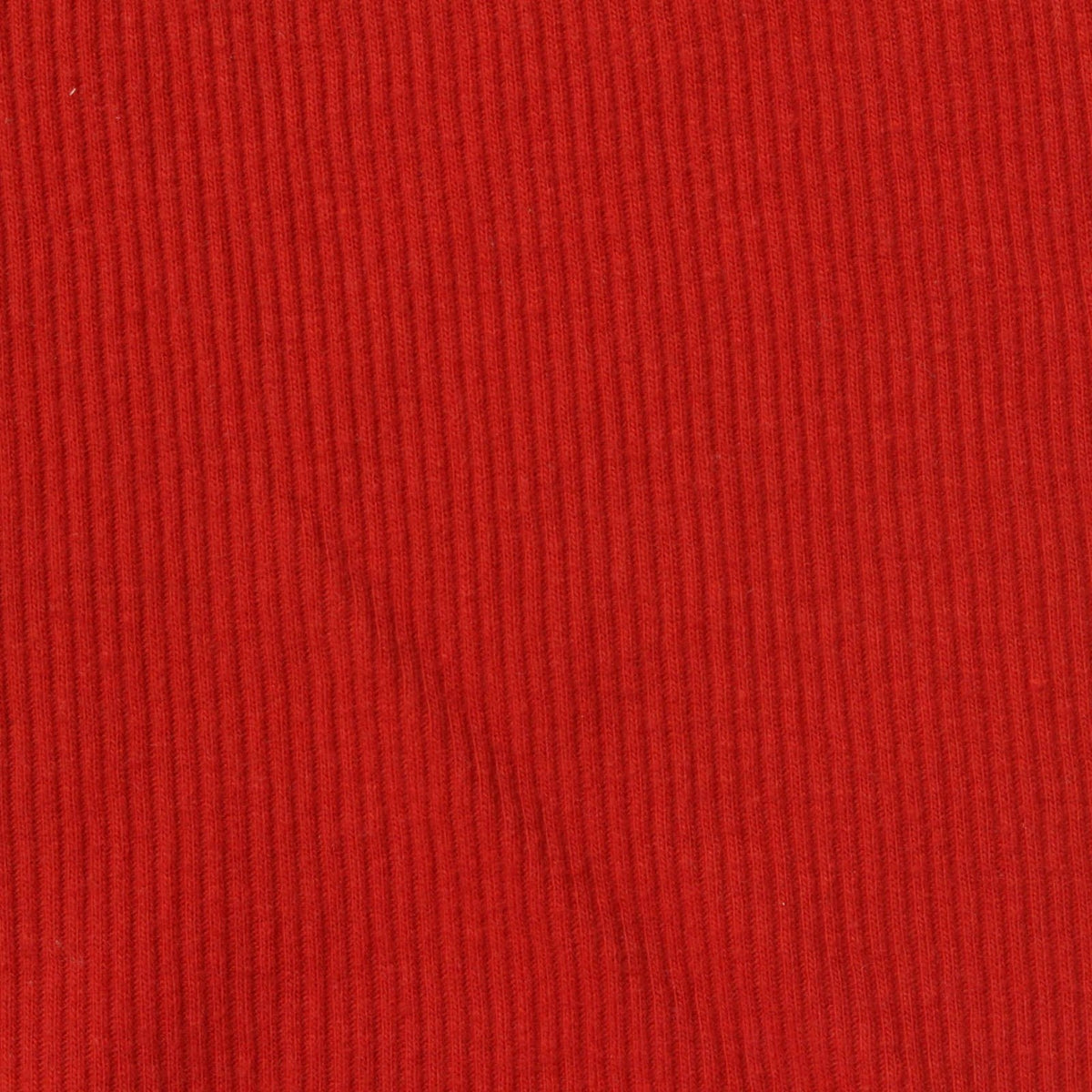 Cotton Polyester Stretch Rib Knit Fabric, 215 gsm — Red