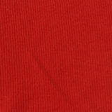 Cotton Polyester Stretch Rib Knit Fabric, 215 gsm — Red