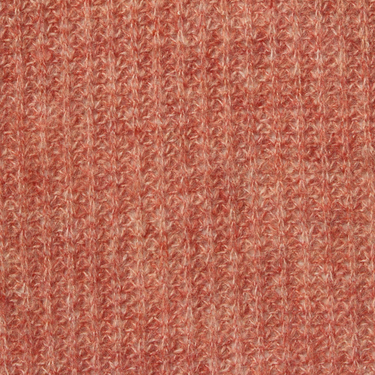 Terracotta Marl Pointelle Knit, Polyester