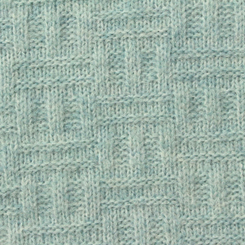 Jacquard Brushed 100% Polyester Pointelle Knit Fabric, 290 gsm, 150 cm — Blue