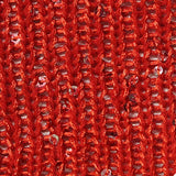 Silver Sequins Pointelle Knit, Polyester — texture