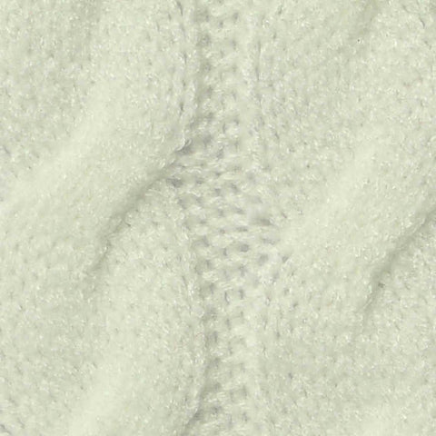 Cream Tone-on-Tone Pointelle Knit, 340 gsm