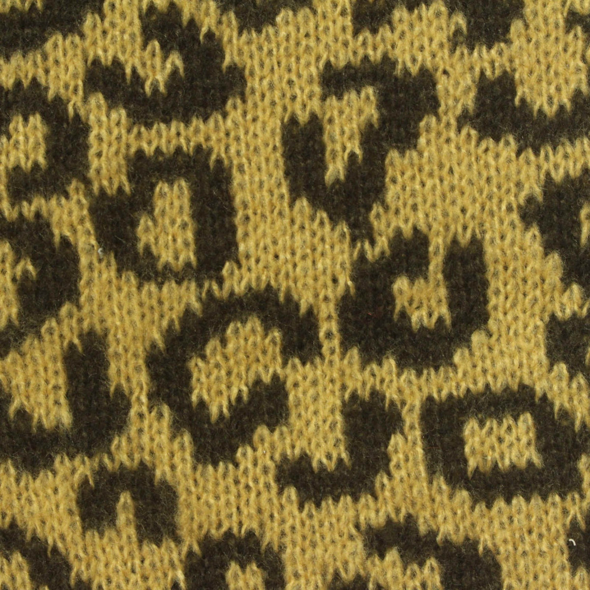 Jacquard Brushed 100% Polyester Pointelle Knit Fabric, 370 gsm, 150 cm — Khaki