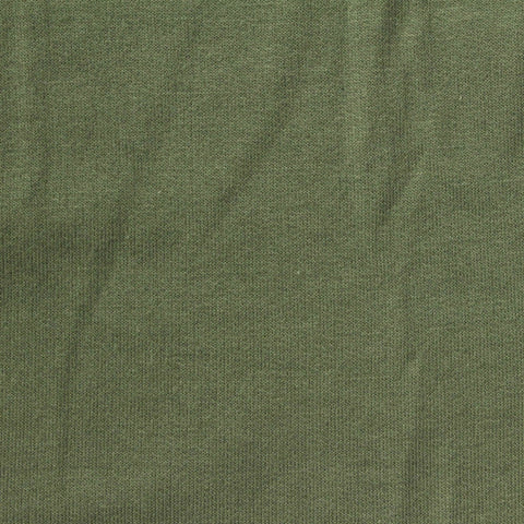 Polyester Cotton French Terry Fabric, 210 gsm, 180 cm — Green