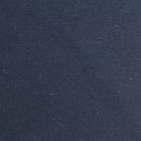 Brushed Polyester Cotton Knit Fabric, 320 gsm — Navy