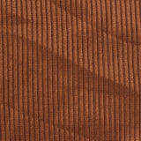 Brushed Polyester Stretch Chunky Knit Fabric, 240 gsm — Brown