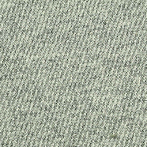 Light Grey Marl Rib Knit, Cotton, 390 gsm