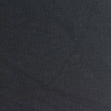 Cotton Polyester Stretch French Terry Fabric, 190 gsm — Black