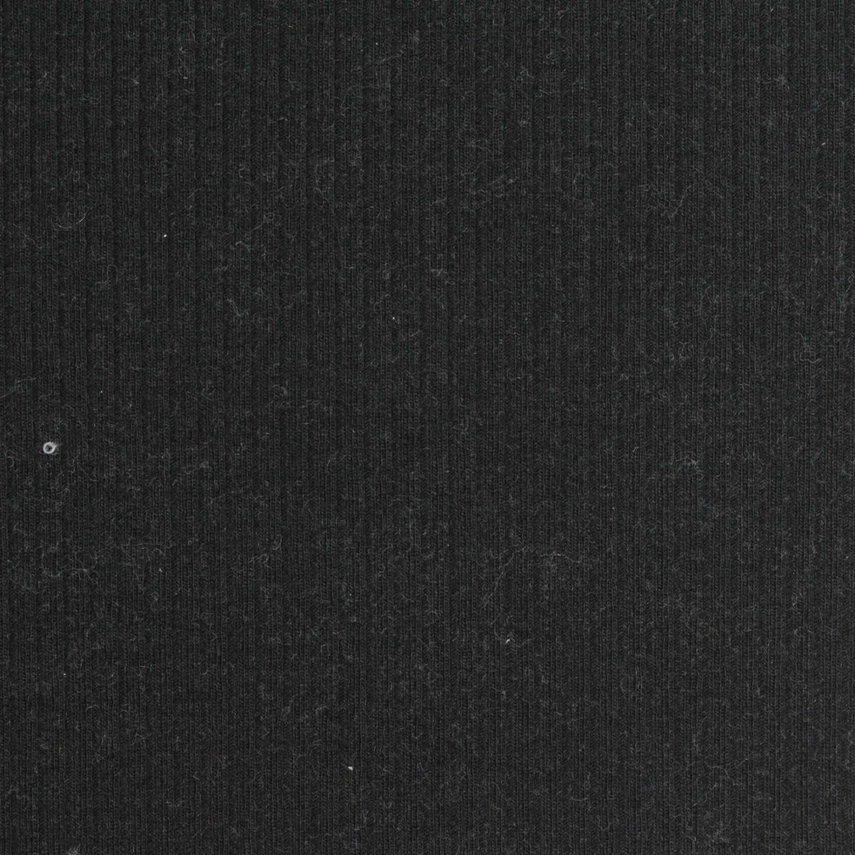 Dark Grey Heather Rib Knit, Poly-Cotton, 240 gsm