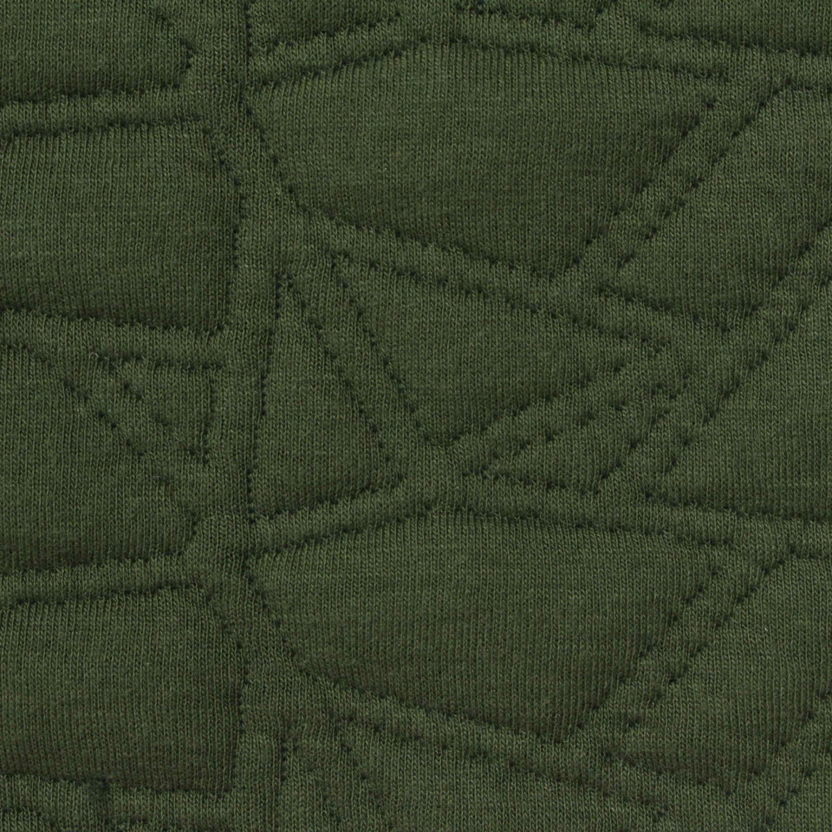 Dark Green Tone-on-Tone Jacquard, Poly-Cotton, 400 gsm