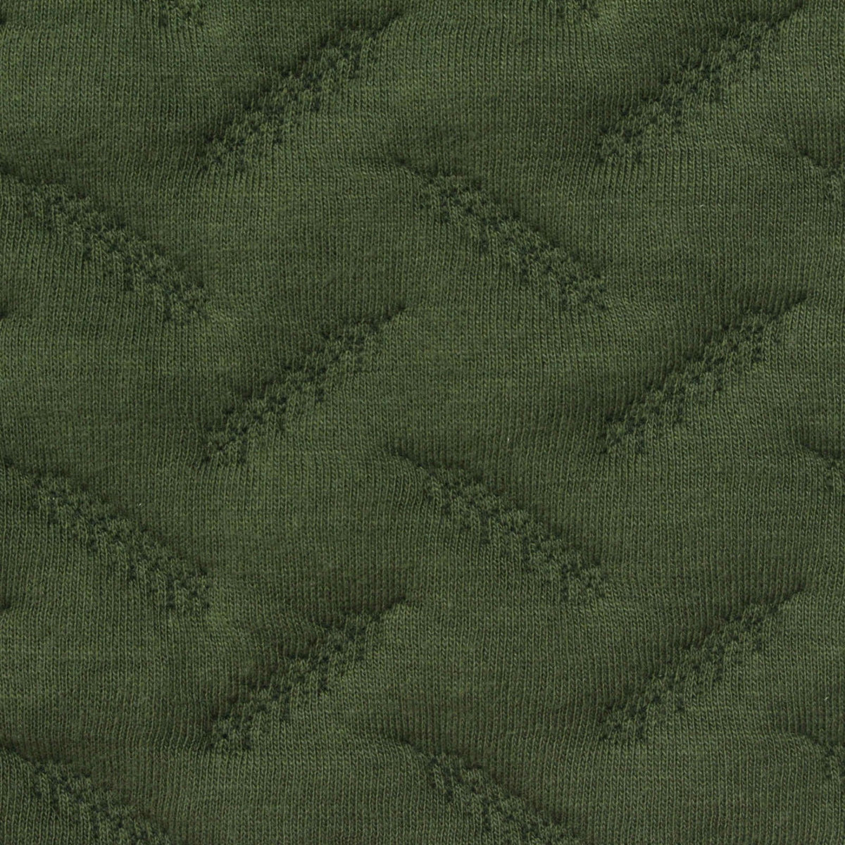 Dark Green Chevron Jacquard, Poly-Cotton, 430 gsm