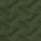 Dark Green Chevron Jacquard, Poly-Cotton