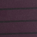 Dark Purple Horizontal-Stripe Waffle Knit, Polyester