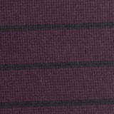 Dark Purple Horizontal-Stripe Waffle Knit, Polyester
