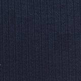 Jacquard Viscose Polyester Blend Rib Knit Fabric, 190 gsm, 178 cm — Navy