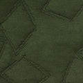 Dark Green Geometric-Diamond Jacquard, Poly-Cotton
