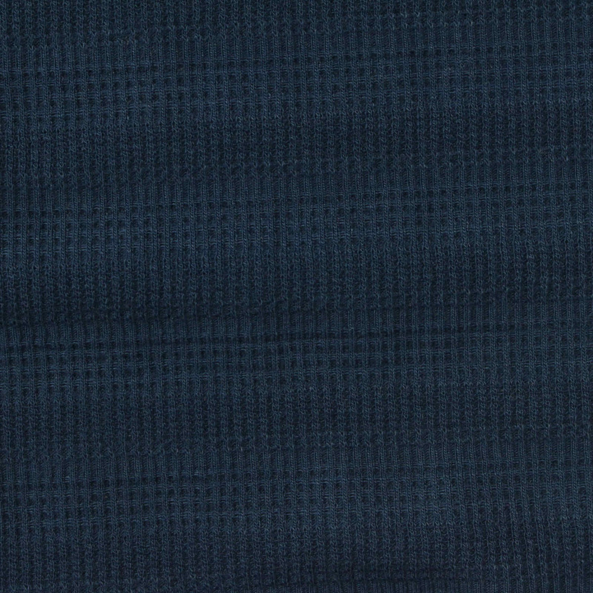 Polyester Viscose Stretch Waffle Knit Fabric, 245 gsm, 138 cm — Navy