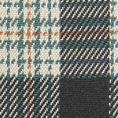 Dark Grey Plaid Jacquard, Polyester, 365 gsm