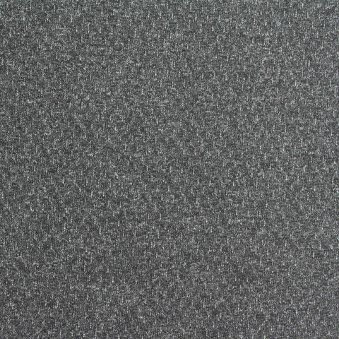 Dark Grey Marl Interlock Knit, Polyester, 190 gsm, 200 cm