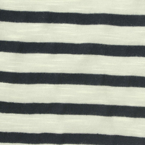 Dark Grey Stripes Jersey Knit, 150 gsm