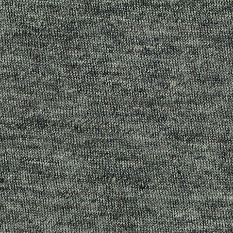 Dark Grey Heathered-Marl Jersey Knit, Cotton-Poly, 150 gsm, 126 cm