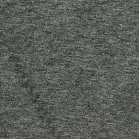 Dark Grey Heathered-Marl Jersey Knit, Cotton-Poly, 150 gsm, 126 cm