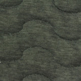 Jacquard Polyester Cotton Stretch Knit Fabric, 390 gsm, 152 cm — Green