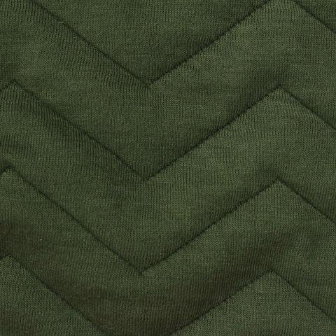 Olive Chevron Jacquard, Poly-Cotton