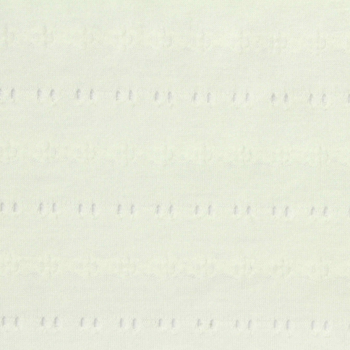 Off-White Small-Eyelet Jacquard, Poly-Viscose